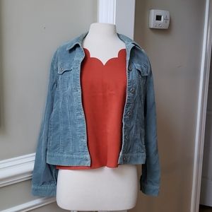 G.H. Bass & Company Jeans Corduroy Blue Jacket M